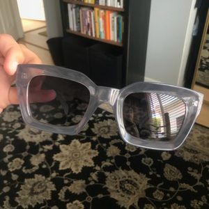 Grey square sunglasses